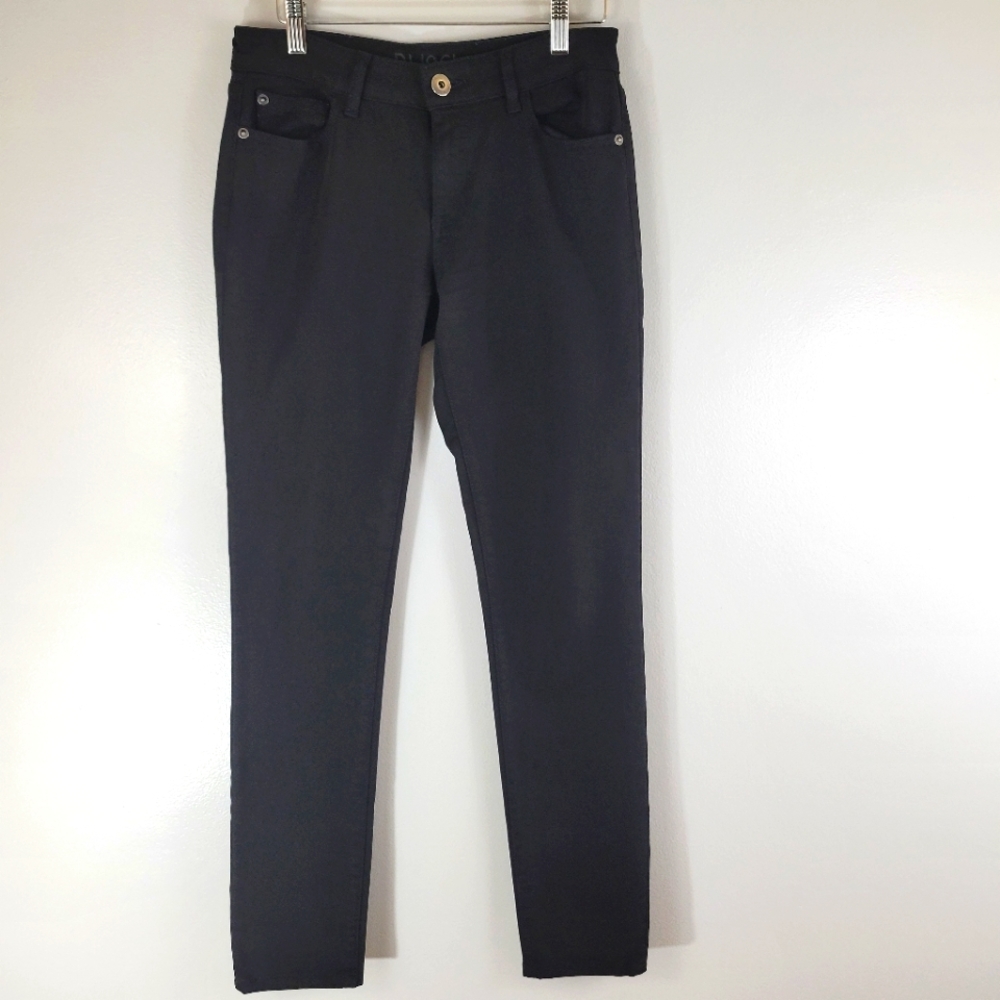 DL1961 Florence Insta-sculpt Riker black mid rise skinny stretch denim jeans